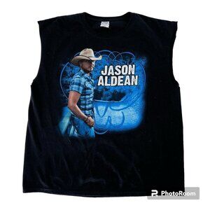 Jason Aldean My Kinda Party country‎ concert tour 2011 t shirt XL Cut Sleeves